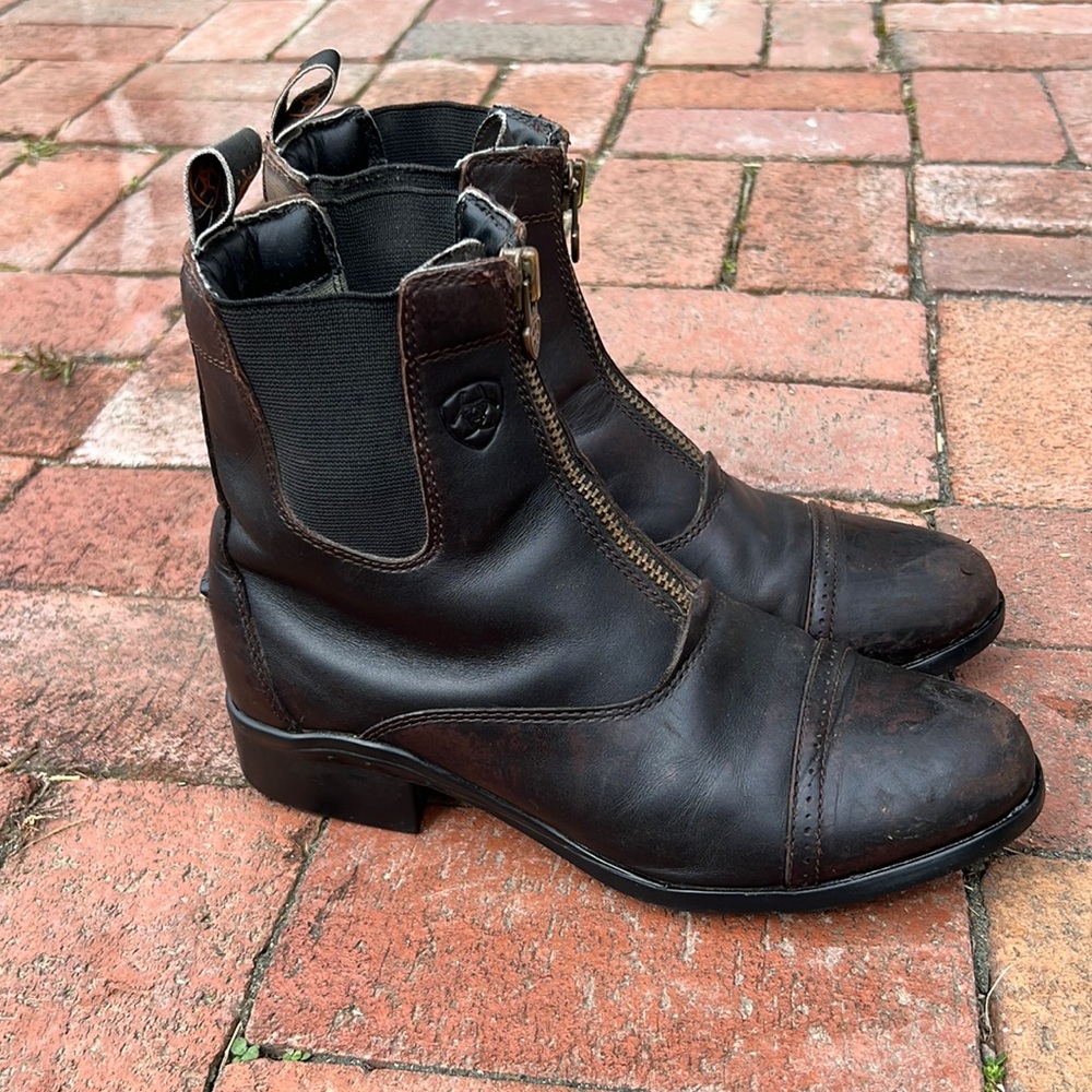 Ariat Leather Paddock Boots Brown